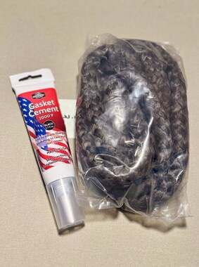 Midwest Hearth Stove Gasket Kit 7/8" x 84" Rope and Adhesive MH 178K